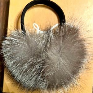 Real Fox fur earmuffs
